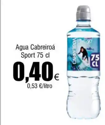 FROIZ Agua Cabreiroá Sport 75 cl oferta