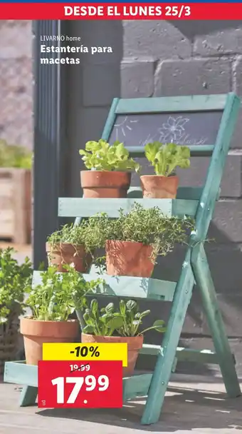 Lidl Estantería para macetas oferta