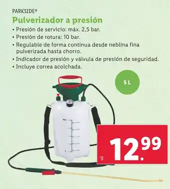 Lidl Pulverizador a presión oferta