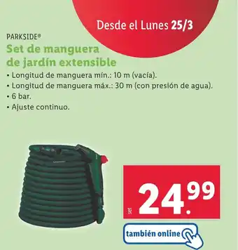 Lidl Set de manguera de jardín extensible oferta