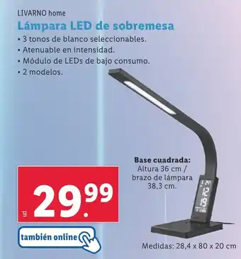 Lidl Lámpara LED de sobremesa oferta