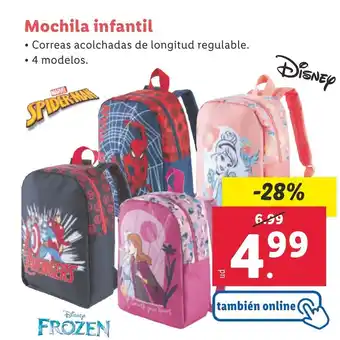 Lidl Mochila infantil oferta