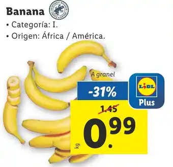 Lidl Banana oferta