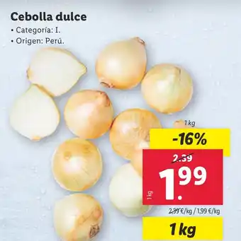 Lidl Cebolla dulce oferta