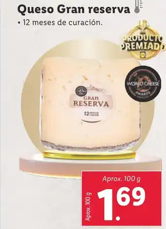 Lidl Queso Gran reserva oferta