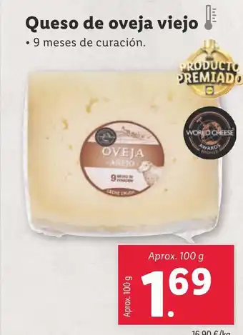 Lidl Queso de oveja viejo oferta