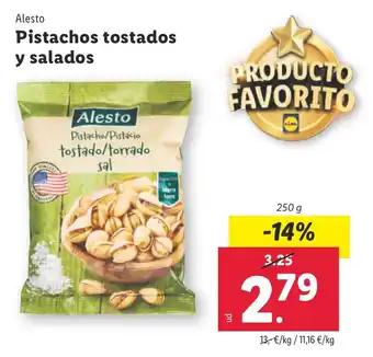 Lidl Pistachos tostados y salados oferta