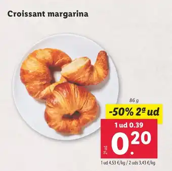 Lidl Croissant margarina oferta