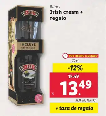 Lidl Baileys Irish cream + regalo oferta