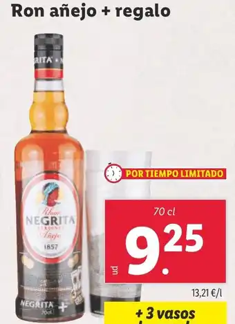 Lidl Ron añejo + regalo oferta