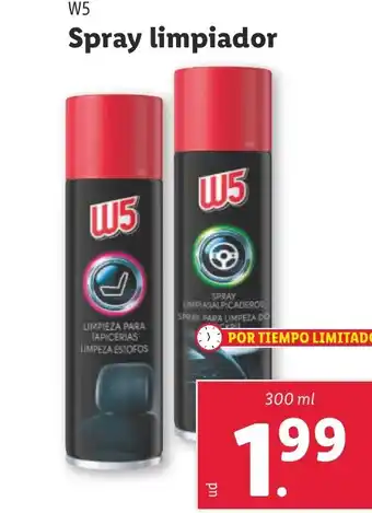 Lidl W5 Spray limpiador oferta