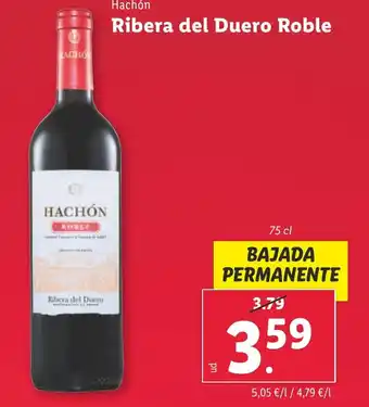 Lidl Hachón Ribera del Duero Roble oferta