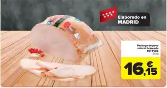 Carrefour Pechuga de pavo natural braseada ESTEVEZ oferta