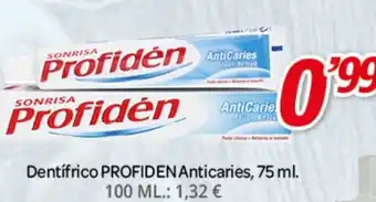 Alsara Supermercados Dentifrico PROFIDEN Anticaries, 75 ml. oferta