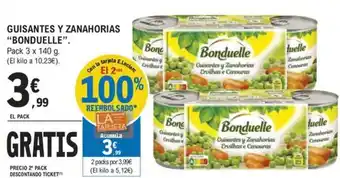 E.Leclerc GUISANTES Y ZANAHORIAS "BONDUELLE". oferta