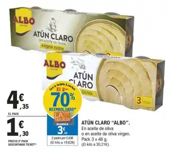 E.Leclerc ATÚN CLARO "ALBO”. oferta