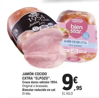 E.Leclerc JAMÓN COCIDO EXTRA “ELPOZO". Cruce duroc edición 1954. Original o braseado. oferta