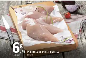 E.Leclerc PECHUGA DE POLLO ENTERA. oferta