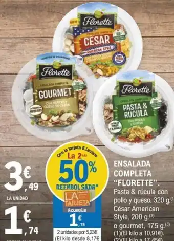 E.Leclerc ENSALADA COMPLETA "FLORETTE". oferta