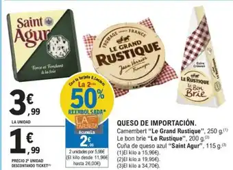 E.Leclerc QUESO DE IMPORTACIÓN. oferta