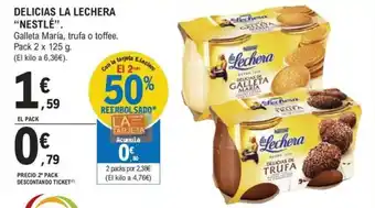E.Leclerc DELICIAS LA LECHERA "NESTLÉ”. oferta