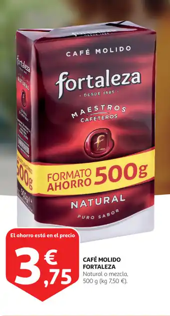 Alcampo Cafè Molido Fortaleza Natural o mezcla 500g oferta