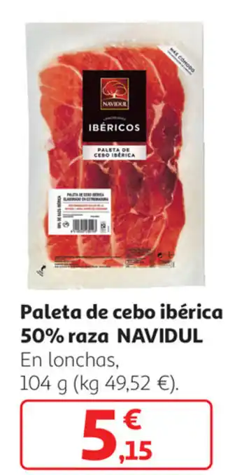 Alcampo Paleta de cebo ibérica 50% raza Navidul oferta