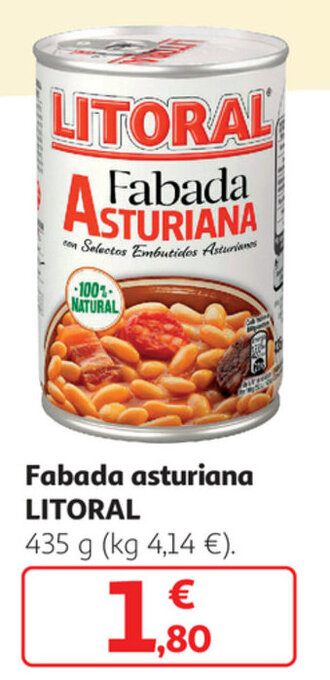 Alcampo Litoral Fabada Asturiana 435g oferta