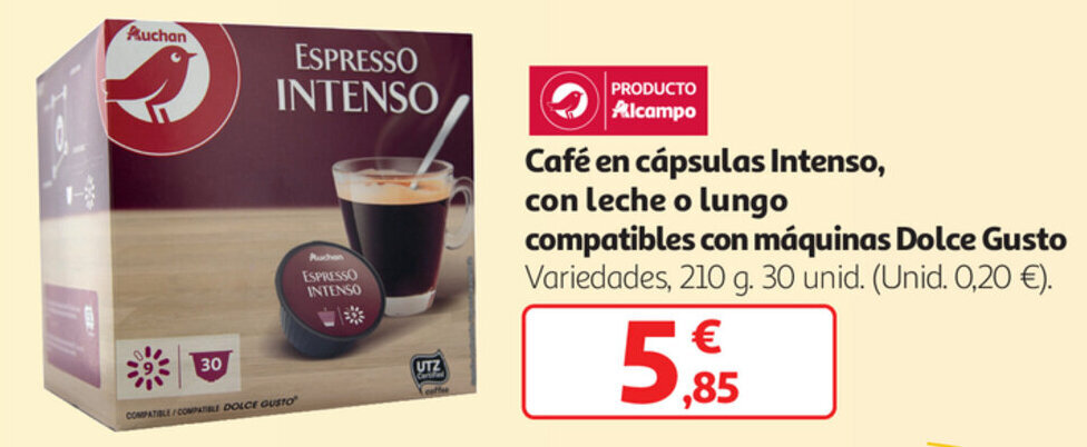 El precio y las condiciones de Alcampo están en el catálogo o el sitio web  que dirigen.