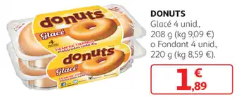 Alcampo Donuts Glacé 4 unid. 208g. o Fondant 4 unid, 220g oferta
