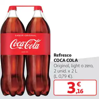 Alcampo Coca Cola Refresco 2 unid. x 2 L oferta