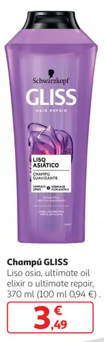 Alcampo Gliss Champú 370ml oferta