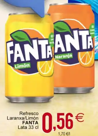 Plenus Supermercados Fanta Refresco Laranxa/ Limón Lata 33 cl oferta