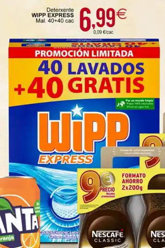 Plenus Supermercados Wipp Express Deterxente Mal. 40+40 cac oferta