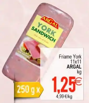 Plenus Supermercados Argal Friame York 11x11 250g x oferta