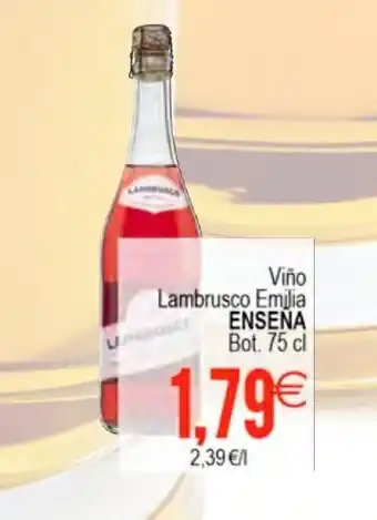 Plenus Supermercados Ensena Viño Lambrusco Emilia Bot. 75 cl. oferta