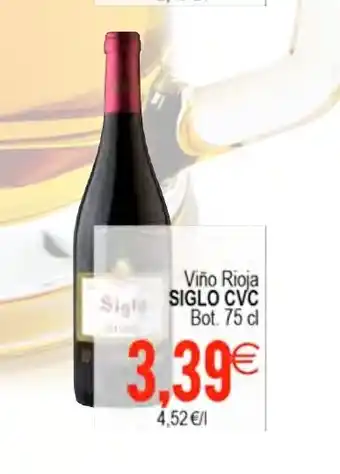 Plenus Supermercados Siglo CVC Viño Rioja Bot. 75 cl oferta