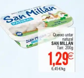 Plenus Supermercados San Millan Queixo untar natural 200g oferta