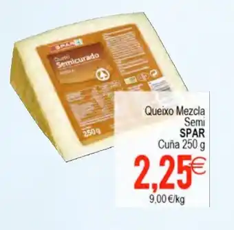 Plenus Supermercados Spar Queixo Mezcla Semi Cuña 250g oferta