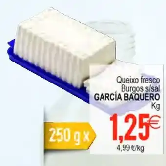 Plenus Supermercados García Baquero Queixo fresco Burgos s/sal 250g oferta