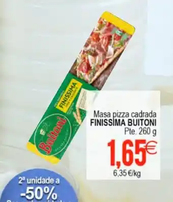 Plenus Supermercados Finisimma Buitoni Masa pizza cadrada 260g oferta
