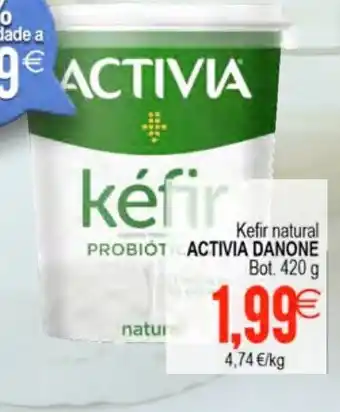 Plenus Supermercados Activia Danone Kefir natural 420g oferta