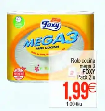 Plenus Supermercados Foxy Rolo cocina mega 3 oferta
