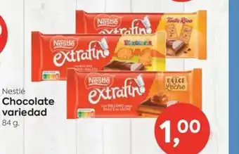 Suma Supermercados Nestlé Chocolate variedad 84 g. oferta