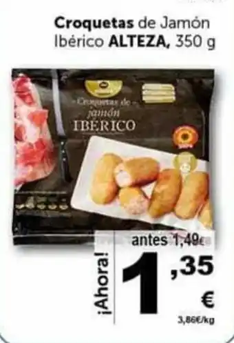 Masymas Croquetas de Jamón Ibérico Alteza 350g oferta