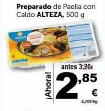 Masymas Preparado de Paella co Caldo Alteza 500g oferta