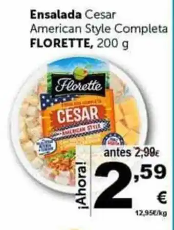Masymas Ensalada Cesar American Style Completa Flotette 200g oferta