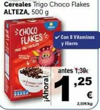 Masymas Cereales Trigo Choco Flakes Alteza 500g oferta