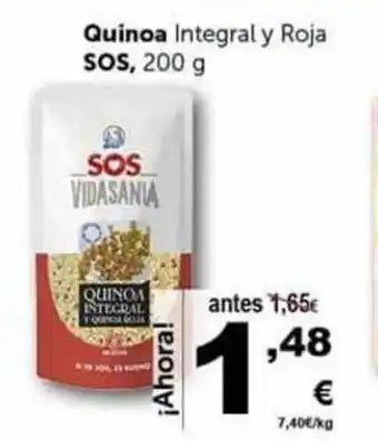 Masymas Quinoa Integral y Roja SOS 200g oferta