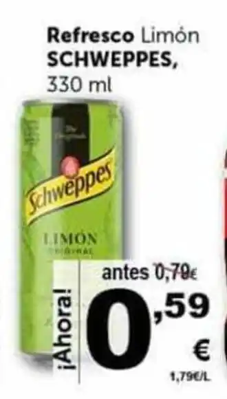Masymas Schweppes Refresco Limon 330ml oferta